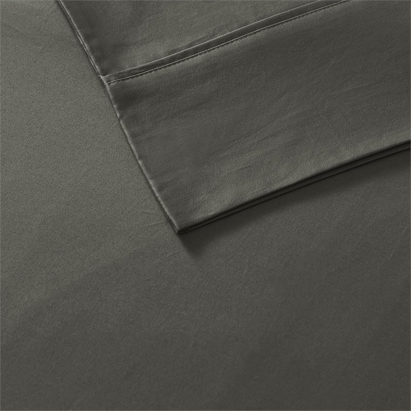 Madison Park 6-piece Cotton and Polyester Sheet Set in Charcoal