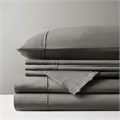 Madison Park 6-piece Cotton and Polyester Sheet Set in Charcoal