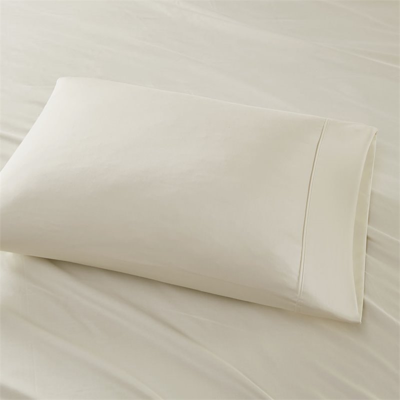 Madison Park 6-piece Cotton and Polyester Fabric Sheet Set in Ivory