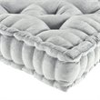 Intelligent Design Azza Square Polyester Chenille Cushion in Gray