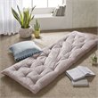 Intelligent Design Edelia Polyester Chenille Long Floor Cushion in Blush Pink