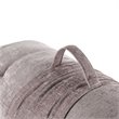 Intelligent Design Edelia Polyester Chenille Long Floor Cushion in Blush Pink