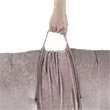 Intelligent Design Edelia Polyester Chenille Long Floor Cushion in Blush Pink