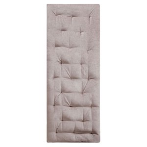 intelligent design edelia polyester chenille long floor cushion in blush pink