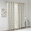 Intelligent Design Raina Microfiber Total Blackout Window Panel in Ivory/Gold