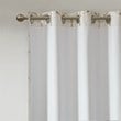 Intelligent Design Raina Microfiber Total Blackout Window Panel in Ivory/Gold