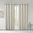 Intelligent Design Raina Microfiber Total Blackout Window Panel in Ivory/Gold