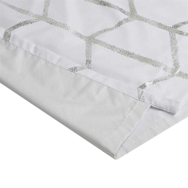 Intelligent Design Raina Polyester Total Blackout Window Panel in White