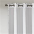 Intelligent Design Raina Polyester Total Blackout Window Panel in White