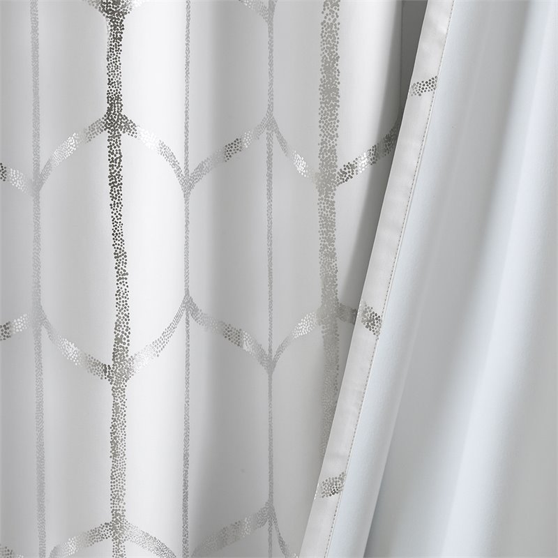 Intelligent Design Raina Polyester Total Blackout Window Panel in White