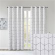 Intelligent Design Raina Polyester Total Blackout Window Panel in White