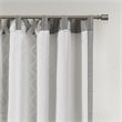 INK+IVY Imani Cotton Printed Window Panel with Chenille Stripe in Gray