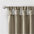 Madison Park Emilia Polyester Twisted Tab Lined Window Panel in Pewter