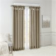 Madison Park Emilia Polyester Twisted Tab Lined Window Panel in Pewter