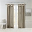 Madison Park Emilia Polyester Twisted Tab Lined Window Panel in Pewter