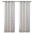 Madison Park Saratoga Polyester Cotton Rayon Fretwork Panel in Ivory