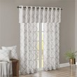 Madison Park Saratoga Polyester Cotton Rayon Fretwork Panel in Ivory