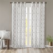 Madison Park Saratoga Polyester Cotton Rayon Fretwork Panel in Ivory