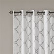 Madison Park Saratoga Polyester Cotton Rayon Fretwork Panel in Ivory
