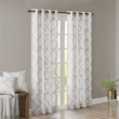Madison Park Saratoga Polyester Cotton Rayon Fretwork Panel in Ivory