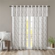 Madison Park Saratoga Polyester Cotton Rayon Fretwork Panel in Ivory