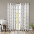 Madison Park Saratoga Polyester Cotton Rayon Fretwork Panel in Ivory