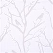 Madison Park Averil Polyester Rayon Fabric Sheer Bird Window Panel in White