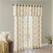 Madison Park Saratoga Polyester Cotton Rayon Fretwork Panel in Beige/Gold