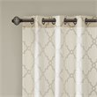 Madison Park Saratoga Polyester Cotton Rayon Fretwork Panel in Beige/Gold
