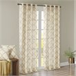 Madison Park Saratoga Polyester Cotton Rayon Fretwork Panel in Beige/Gold