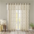 Madison Park Saratoga Polyester Cotton Rayon Fretwork Panel in Beige/Gold