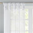 Madison Park Ceres Polyester Fabric Twisted Tab Voile Sheer Window Pair in White