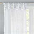 Madison Park Ceres Polyester Fabric Twisted Tab Voile Sheer Window Pair in White