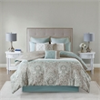 510 Design Shawnee 8-Piece Fabric Comforter Set with Quilting in Green