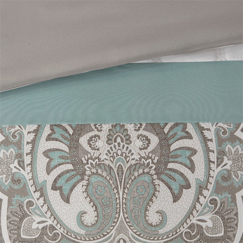 510 Design Shawnee 8-Piece Fabric Comforter Set with Quilting in Green