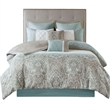 510 Design Shawnee 8-Piece Fabric Comforter Set with Quilting in Green