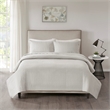 510 Design Otto 3-Piece Polyester Microfiber Coverlet Set in Gray