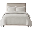 510 Design Otto 3-Piece Polyester Microfiber Coverlet Set in Gray