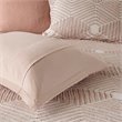 INK+IVY Ellipse Cotton Clipped Jacquard Comforter Set in Blush Pink
