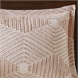 INK+IVY Ellipse Cotton Clipped Jacquard Comforter Set in Blush Pink