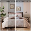 INK+IVY Ellipse Cotton Clipped Jacquard Comforter Set in Blush Pink