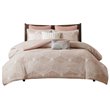 INK+IVY Ellipse Cotton Clipped Jacquard Comforter Set in Blush Pink