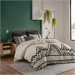 INK+IVY Marta 3-Piece Cotton and Flax Printed Comforter Set in Natural