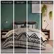 INK+IVY Marta 3-Piece Cotton and Flax Printed Comforter Set in Natural Finish