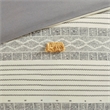 INK+IVY Cody 3-Piece Contemporary Cotton Comforter Set in Gray/Yellow