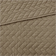 Hampton Hill Transitional Polyester Fabric Coverlet Mini Set in Taupe/Brown