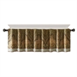 Hampton Hill Traditional Polyester Jacquard Pieced Valance in Brown