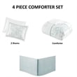 Harbor House Maya Bay Cotton Comforter Bedding Set with Embroidery in White