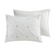 INK+IVY Masie Mid-Century Cotton Percale Comforter Set with Embroidery in White