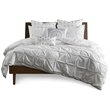 INK+IVY Masie Mid-Century Cotton Percale Comforter Set with Embroidery in White